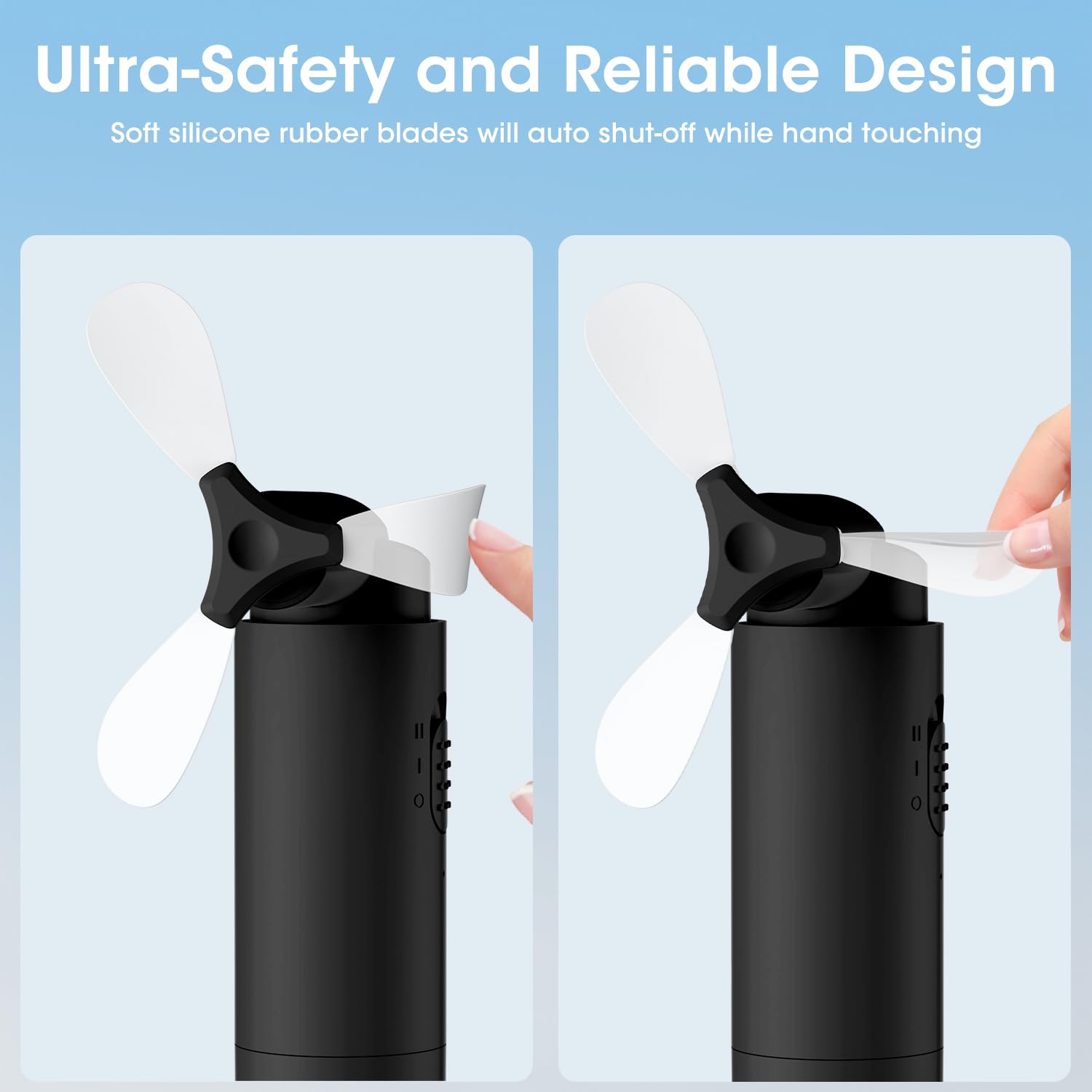 Olv Handheld Mini Fan Portable Rechargeable 3000Mah Usb Battery Powered 22+Hrs Runtime Small Hand Held Fan Foldable Pocket Perso