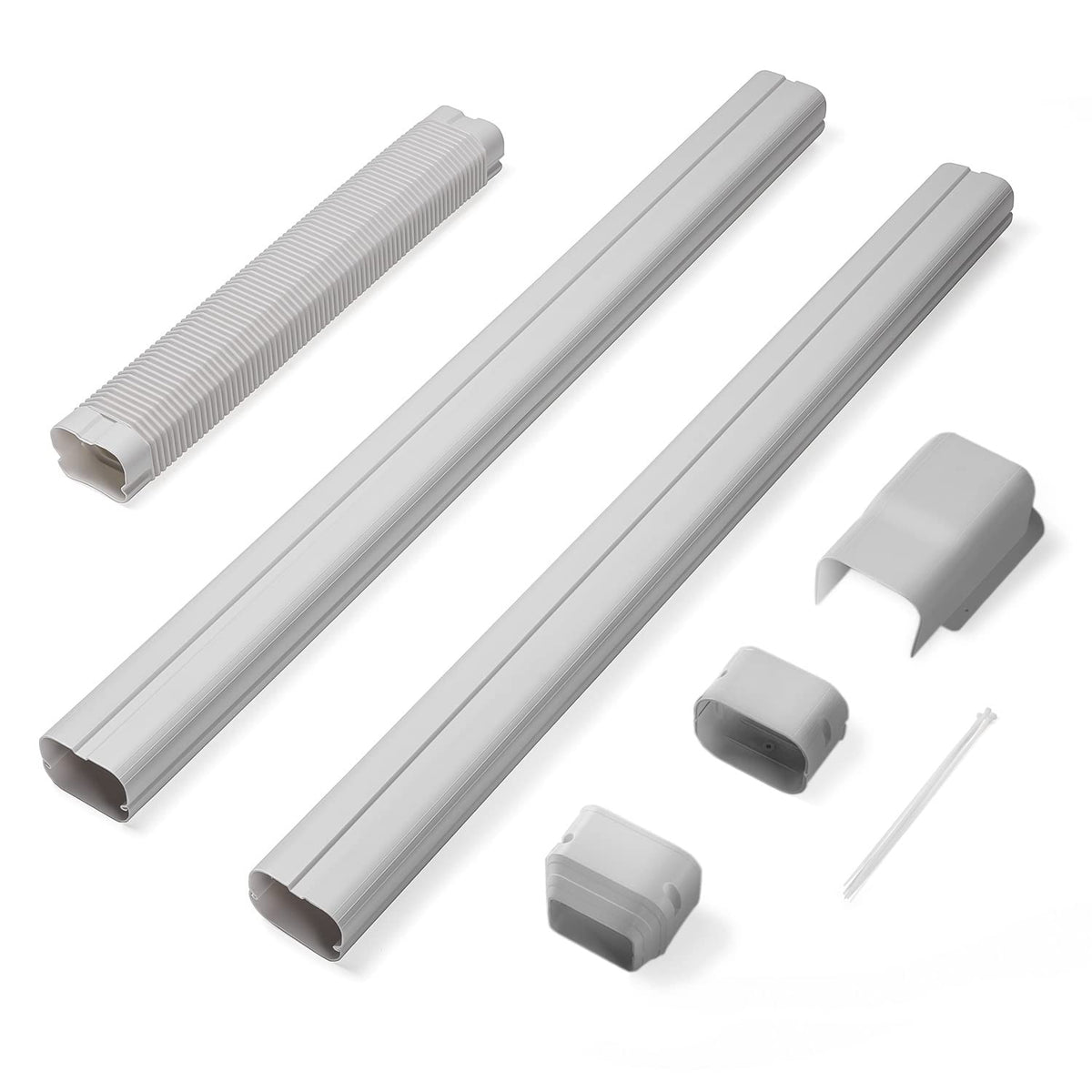 Turbro 3 W    7.5 L Decorative Pvc Line Cover Kit For Mini Split And Central Air Conditioners, Ac Heat Pumps Systems