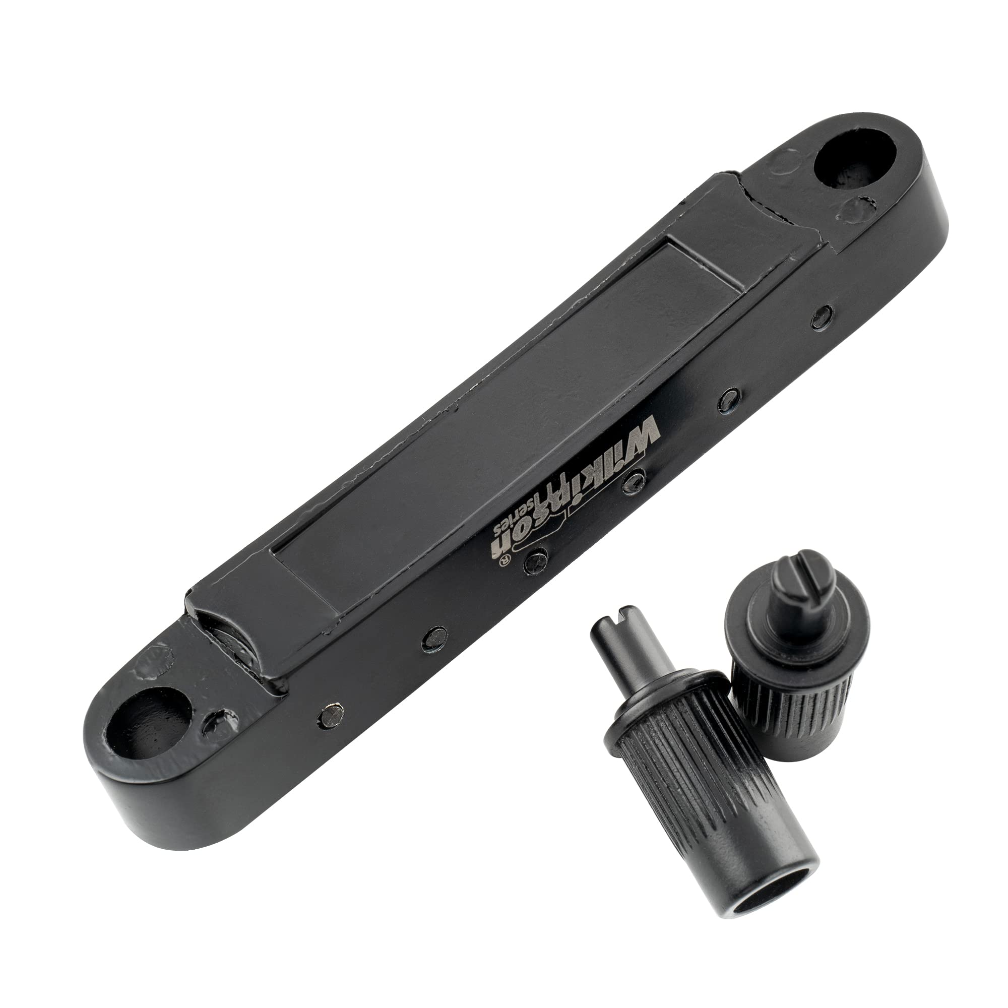 Wilkinson M Series 52Mm Wide Style Tune O Matic Bridge For Les Paul Lp Sg Style Electric Guitar Replacement, Black