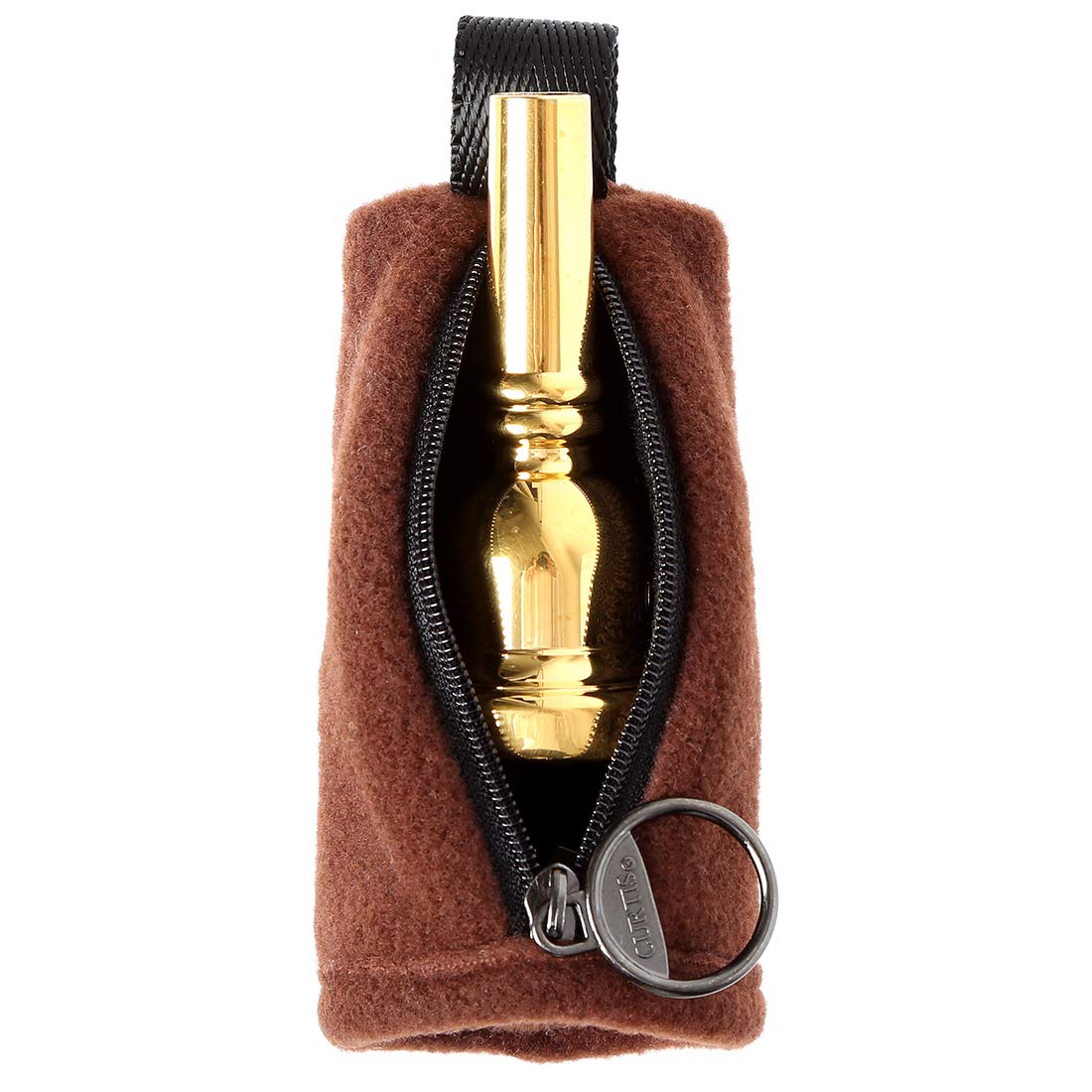 Curtis Trombone Mouthpiece Pouch With Connected Type, 5 Colors (Brown)