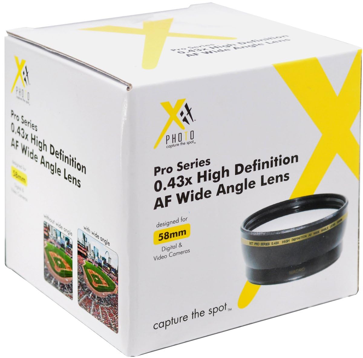 Xit Xt58Wab 58Mm 0.43 Wide Angle Lens (Black)