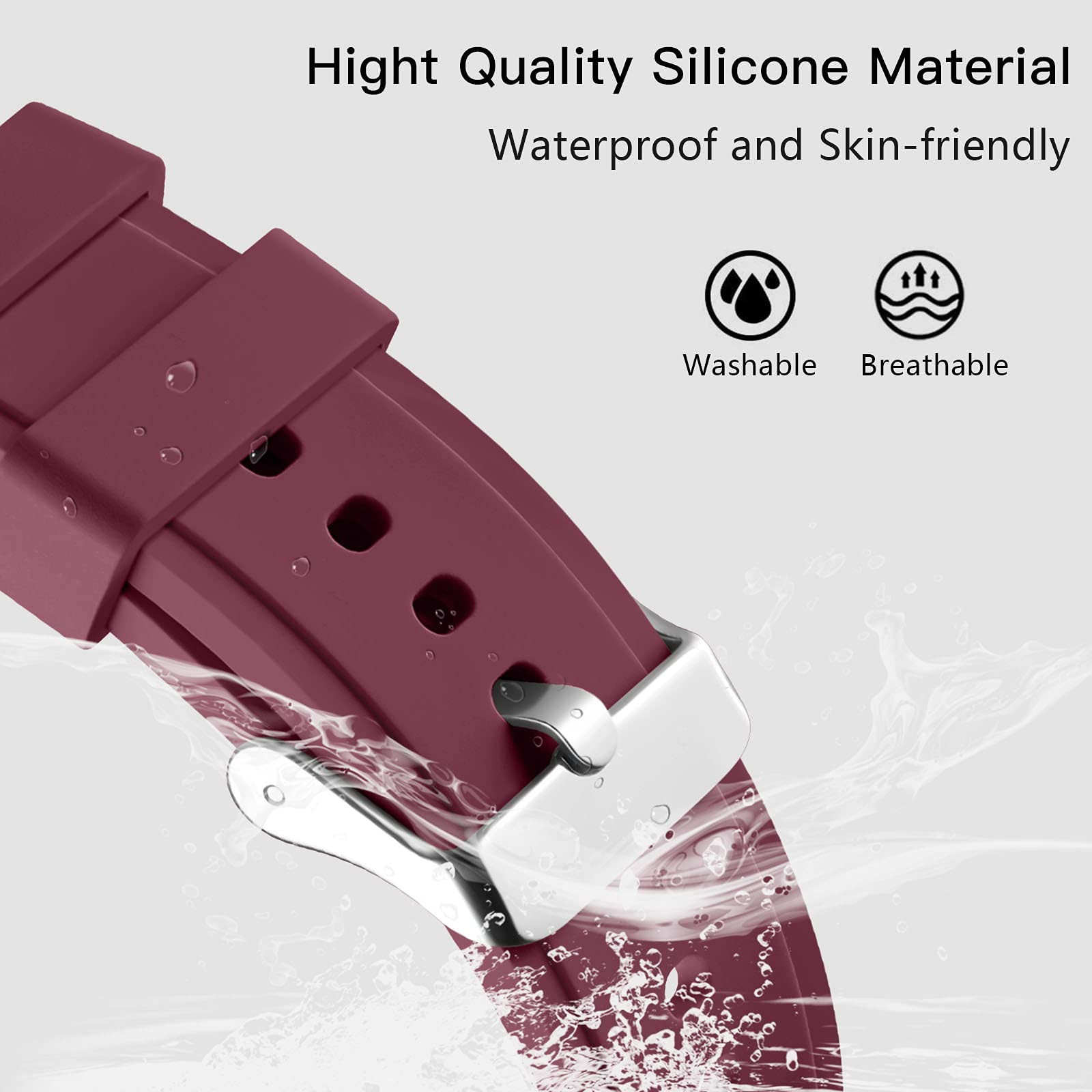 Lerobo No Gap Band Compatible With Samsung Galaxy Watch 7 6 5 Band 40Mm 44Mm/Galaxy Watch 5 Pro Band 45Mm/For Galaxy Watch 4 Cla