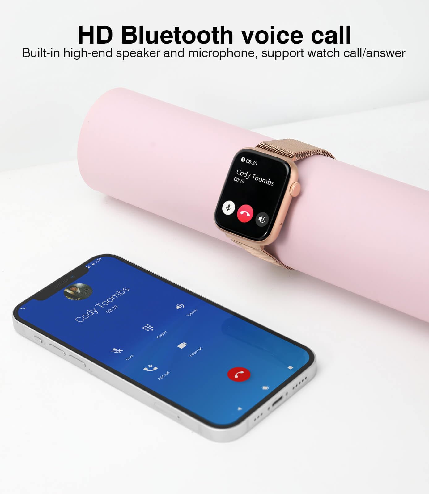 Smart Watches For Women (Answer/Make Calls), 1.9'' Hd Full Touch Screen, Fitness Tracker With Heart Rate Blood Oxygen Blood Pres