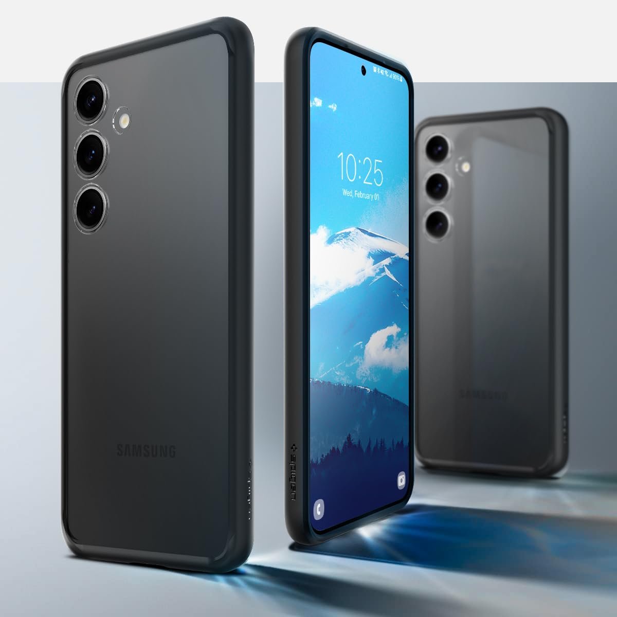 Spigen Ultra Hybrid Designed For Galaxy S24 Plus Case (2024) [Anti-Yellowing], [Military-Grade Protection] - Matte Black