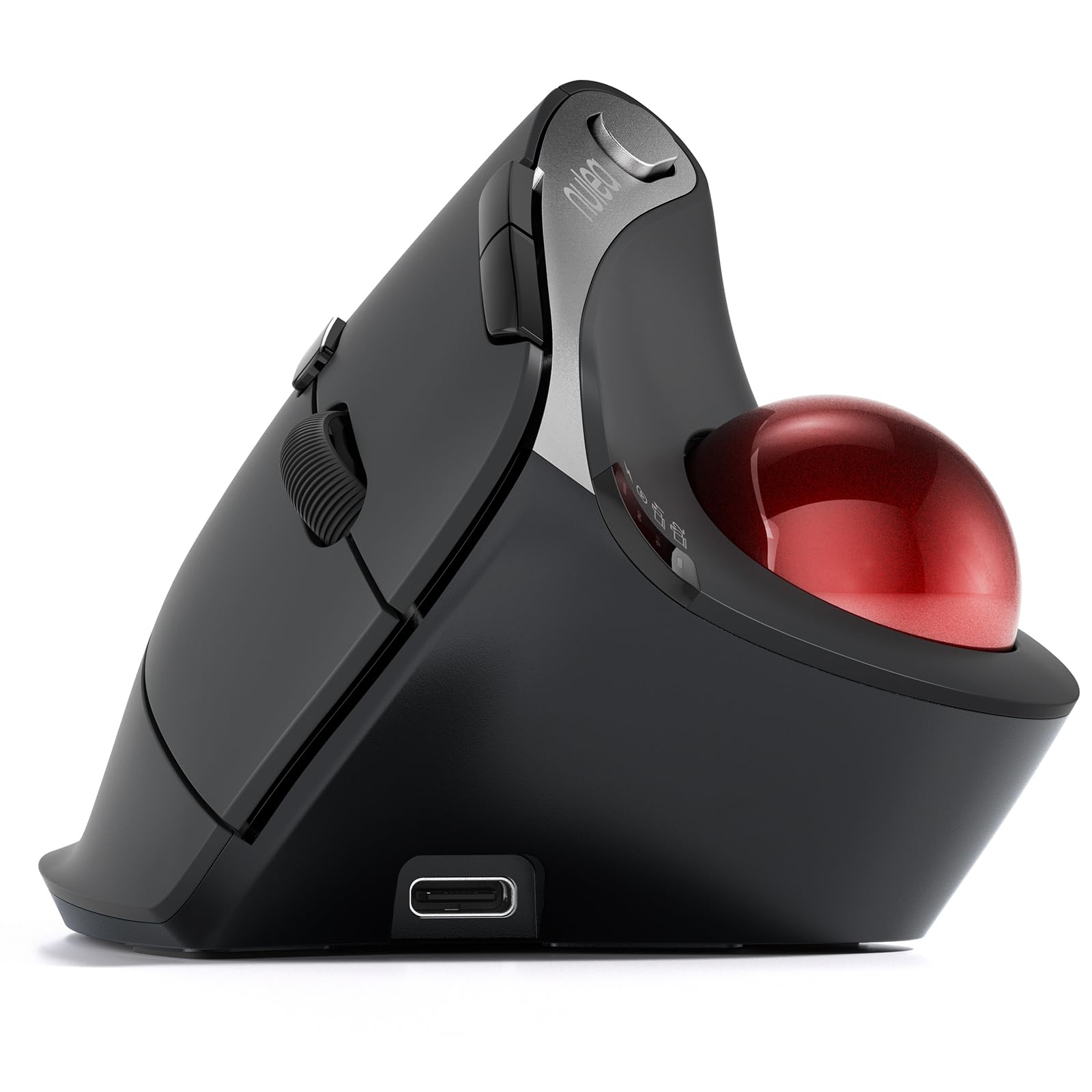 Nulea M506 54 Vertical Ergonomic Thumb Trackball Wireless Mouse
