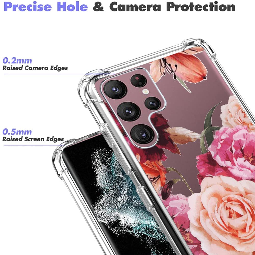 Yjrop (3 Pack) For Samsung Galaxy S23 Ultra Case, Soft Clear Tpu [Scratch Resistant] Drop Silicone Bumper Protection Shockproof