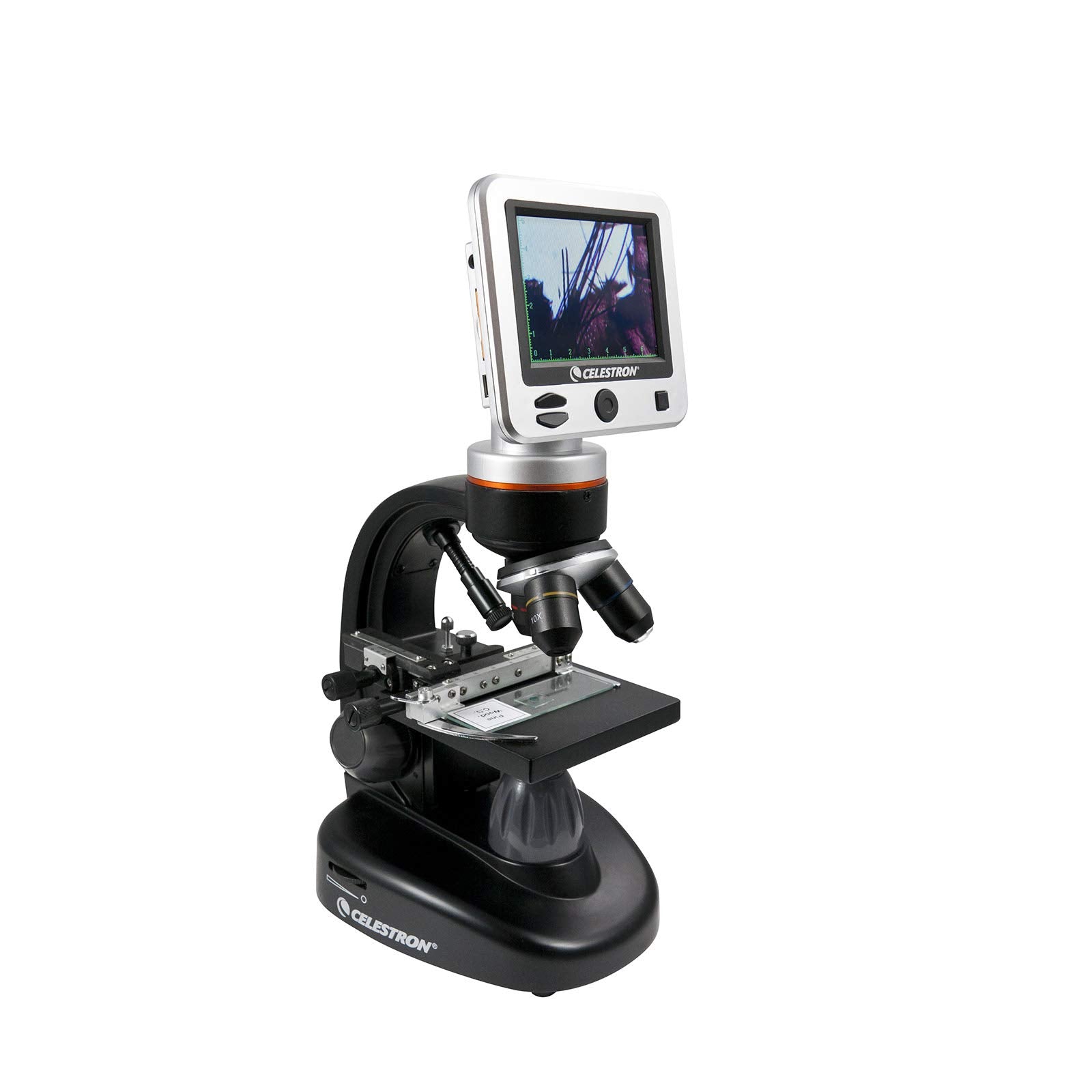 Celestron - Lcd Digital Microscope Ii - Biological Microscope With A Built-In 5Mp Digital Camera - Adjustable Mechanical Stage -
