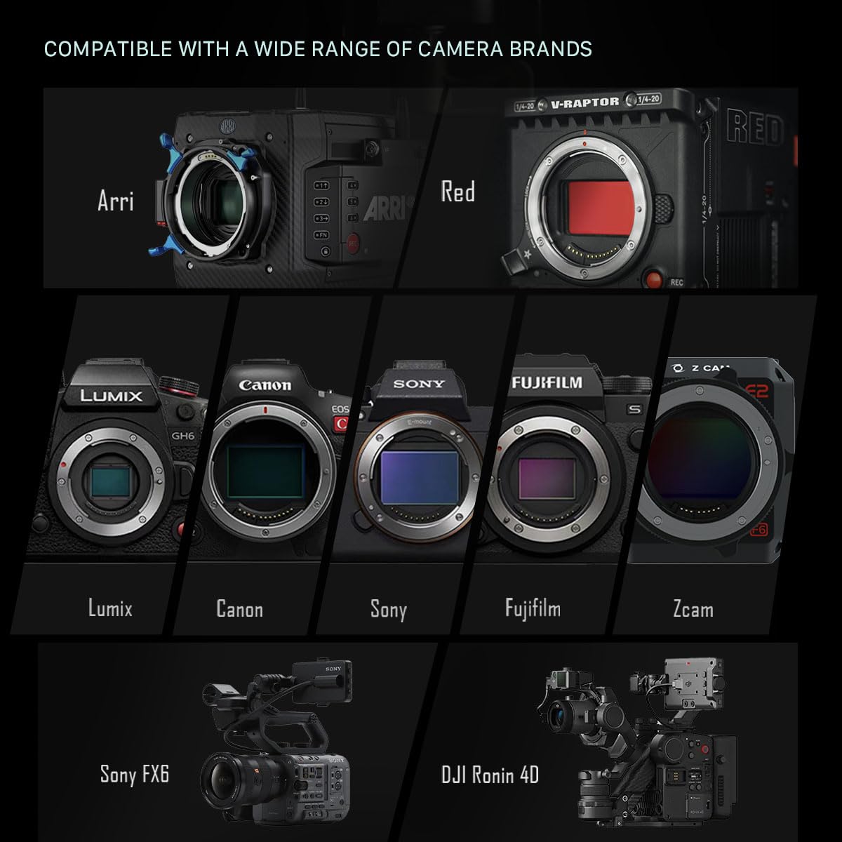 Tilta Lightweight Shoulder Rig | Foldable | Aviation Grade Aluminum Alloy | Dual Quick Release | 15Mm Rod Mount/Nato Rail Adapte