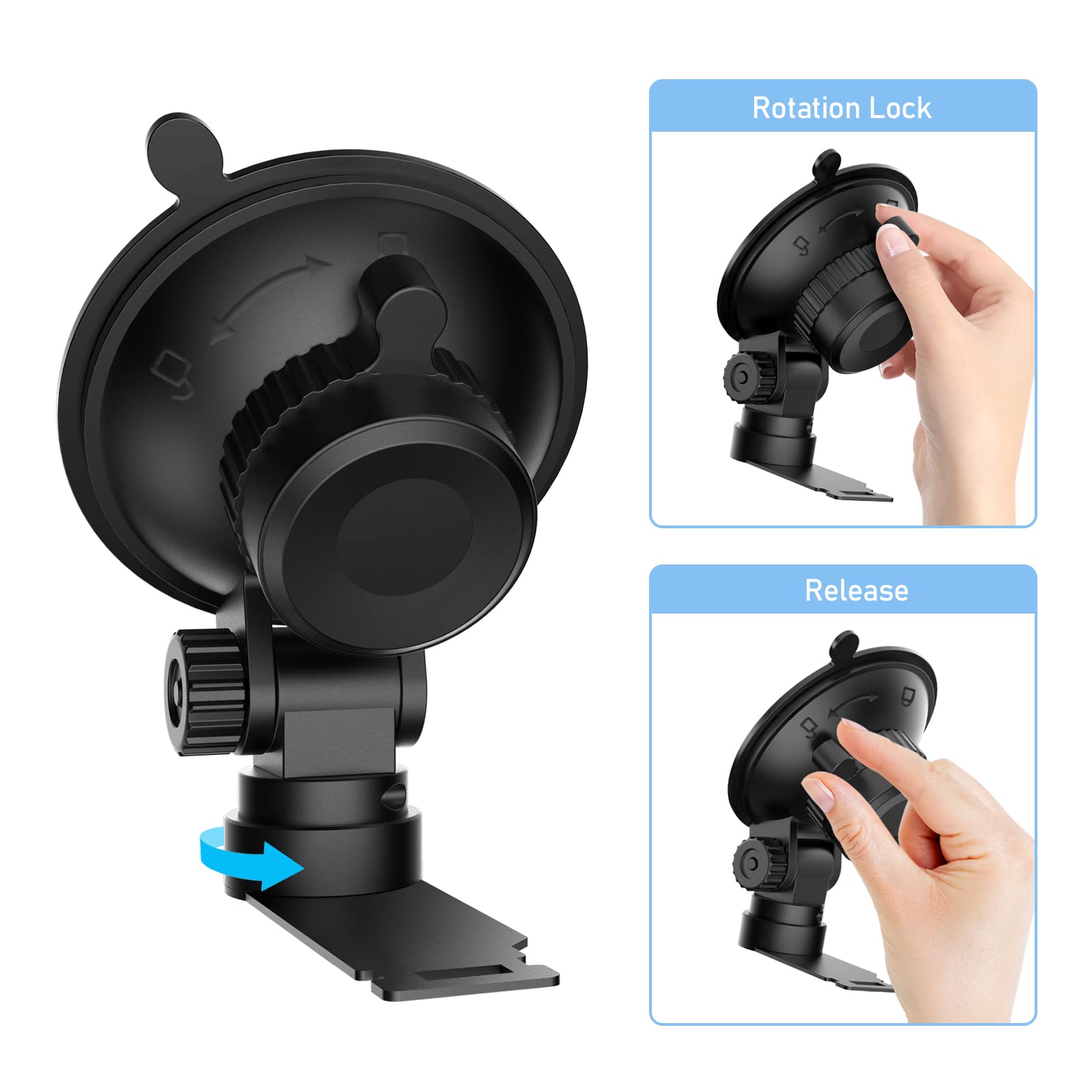 Sdsaczmu Radar Detector Mount,Car Radar Mounting Bracket Suction Cup Holder,Windshield Ang Dashboard Radar Detector Suction Moun