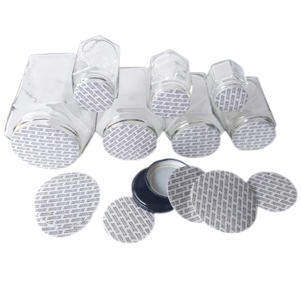 Nanshine 38Mm/ 1.5' Pressure Activated Seals Cap Liners Foam Sealing Inserts For Glass & Plastic Jar Bottles Containers No Induction Sealer Needed 500Pcs