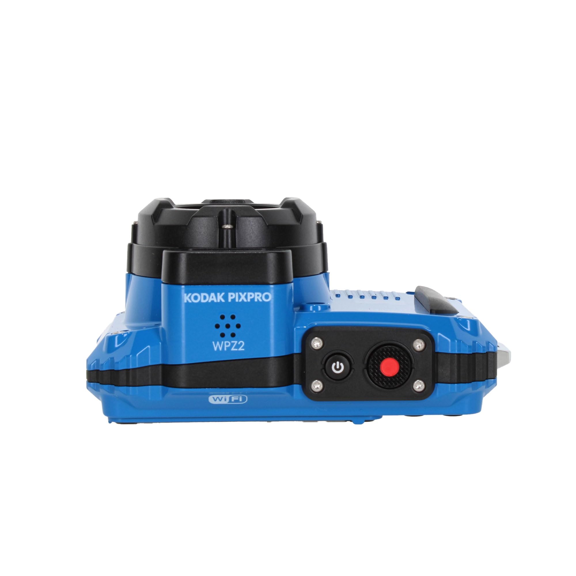 Kodak Pixpro Wpz2 Rugged Waterproof Shockproof Dustproof Wifi Digital Vlogging Camera 16Mp (Blue) Bundle With 64Gb Memory Card +