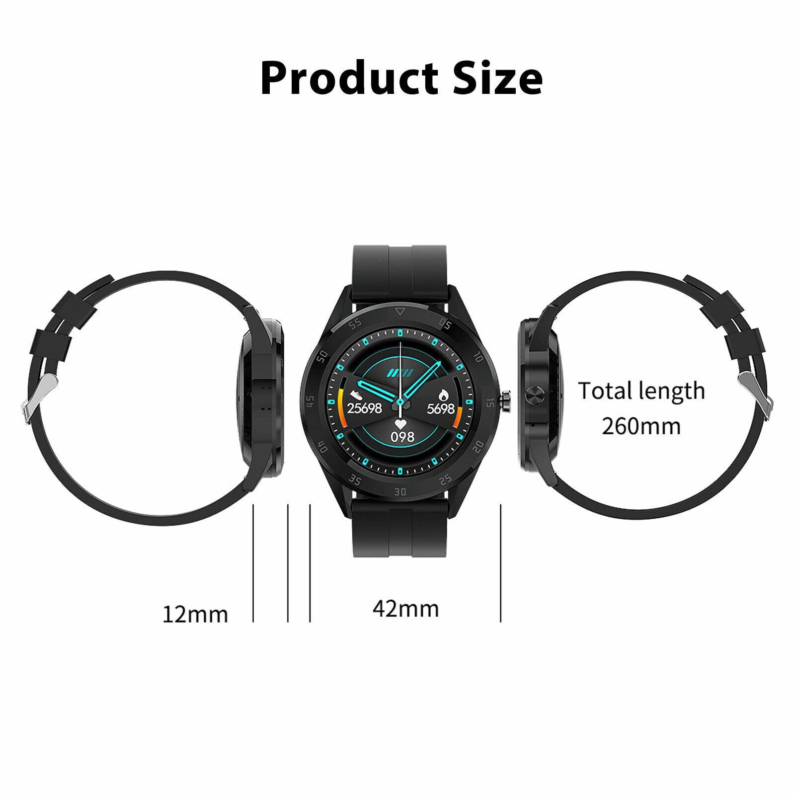 The Perfect Part Waterproof Bluetooth Smart Watch Phone Mate Heart Rate Tracker For Ios Android