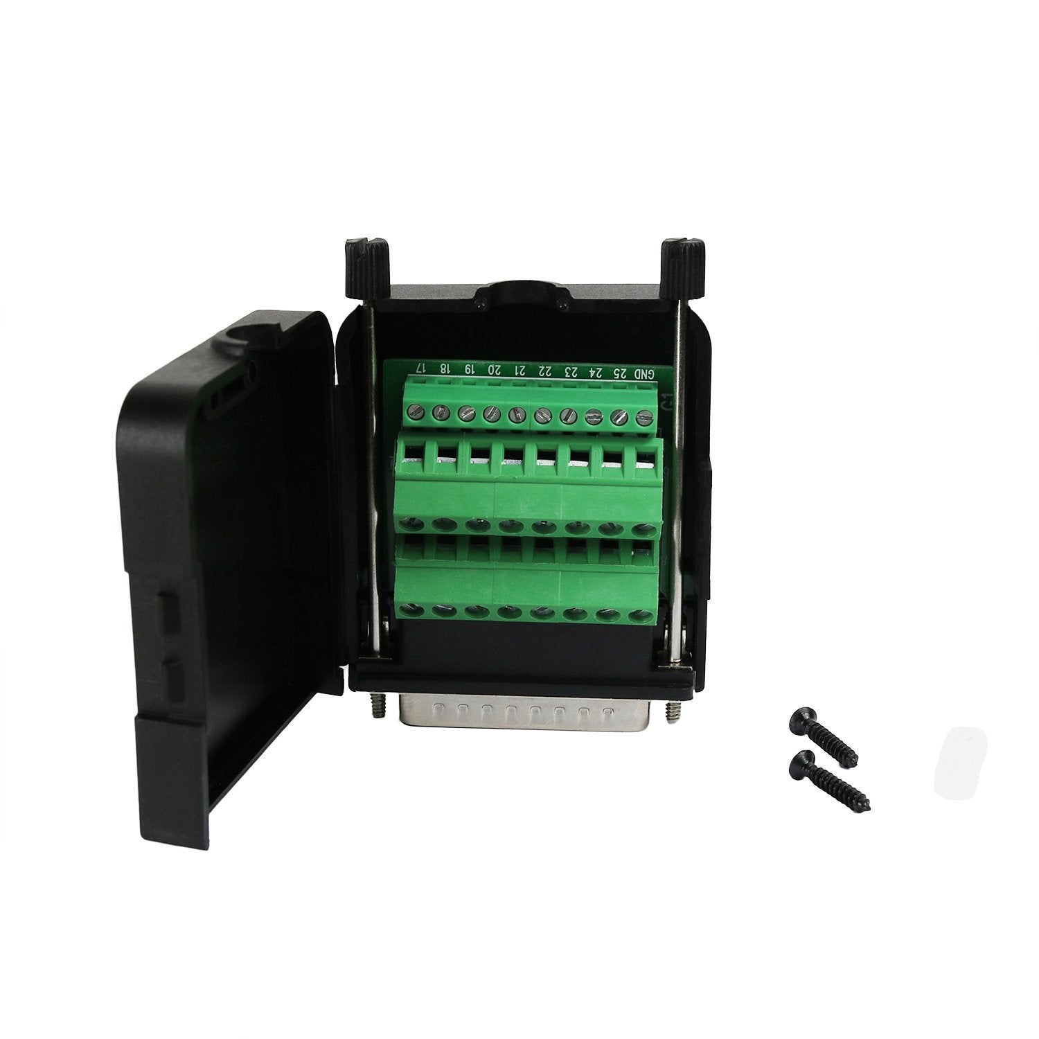 Twinklebay Db25 Connector To Wiring Terminal Db25 Breakout Board Solder-Free (Female Adapter With Case)