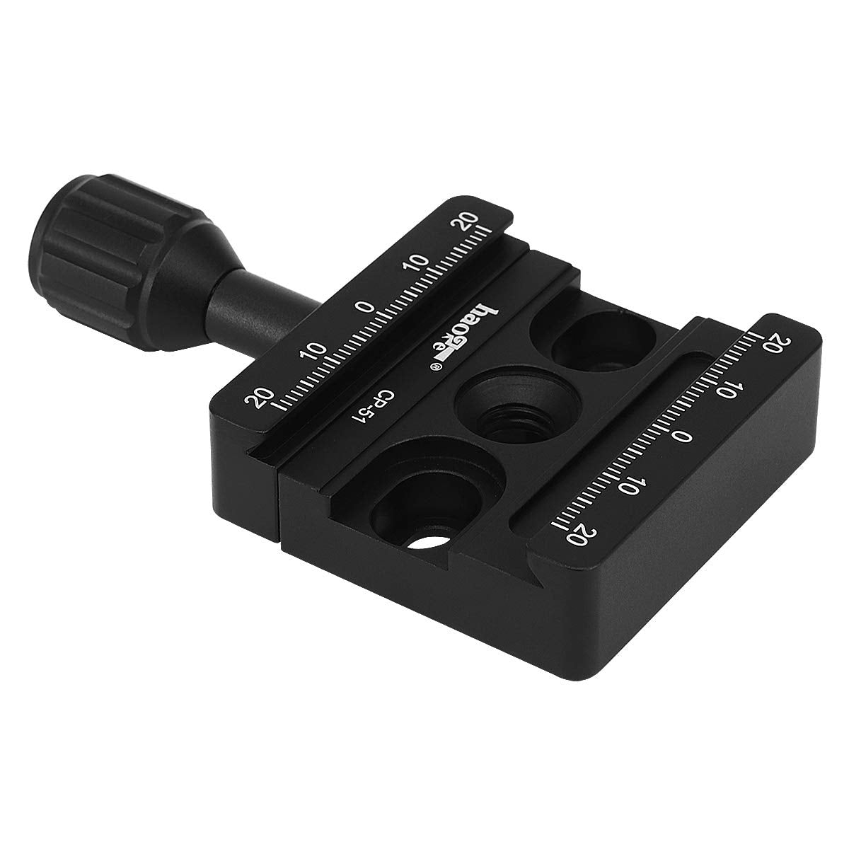 Haoge Cp 51 50Mm Screw Knob Clamp Adapter For Quick Release Qr Plate Camera Tripod Ballhead Monopod Ball Head Fit Arca Swiss