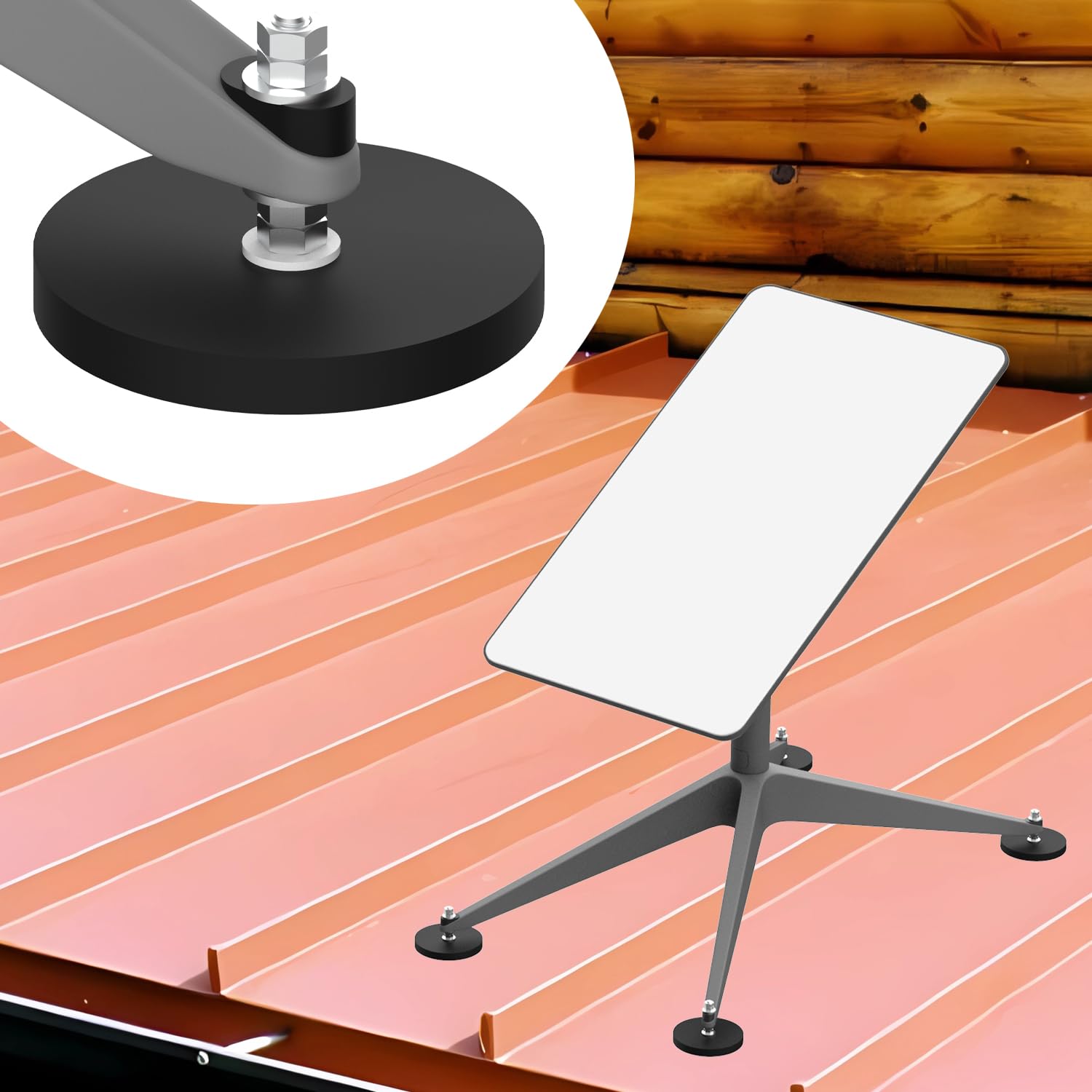 280Lb Starlink Magnetic Roof Mount, Strong Magnet Mounting Kit, Starlink Mounting Kit, Starlink Roof Mount, For Starlink Interne
