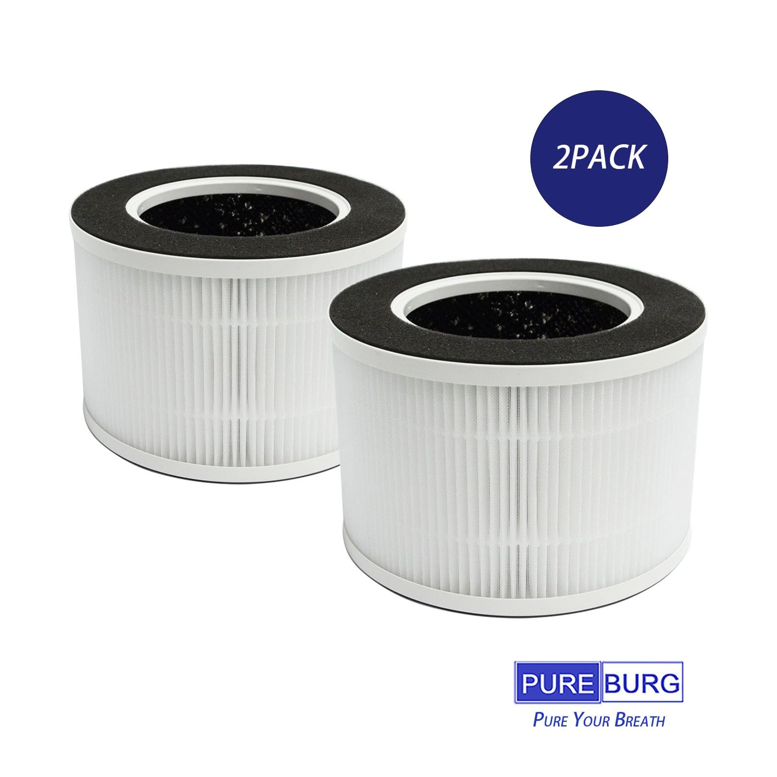 Pureburg Replacement Filters Compatible With Tredy Td 1500 & Td 1500Bm Air Purifier,2 Pack H13 Hepa Activated Carbon 2 In 1 4 St