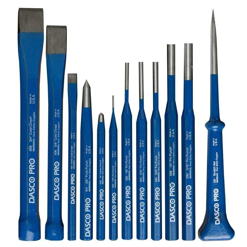 Dasco Pro 88 Punch And Chisel Kit (12 Piece)