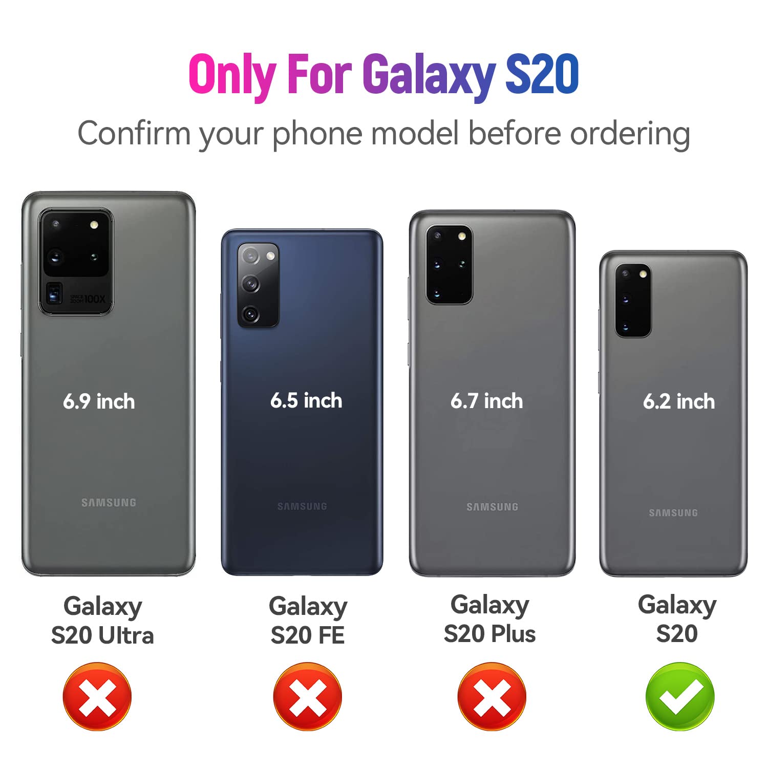 Addit Case For S20 Phone Case Samsung Galaxy S20 Case, Military Grade, Heavy Duty, With Ring Holder Stand, Support Magnet Car Mo