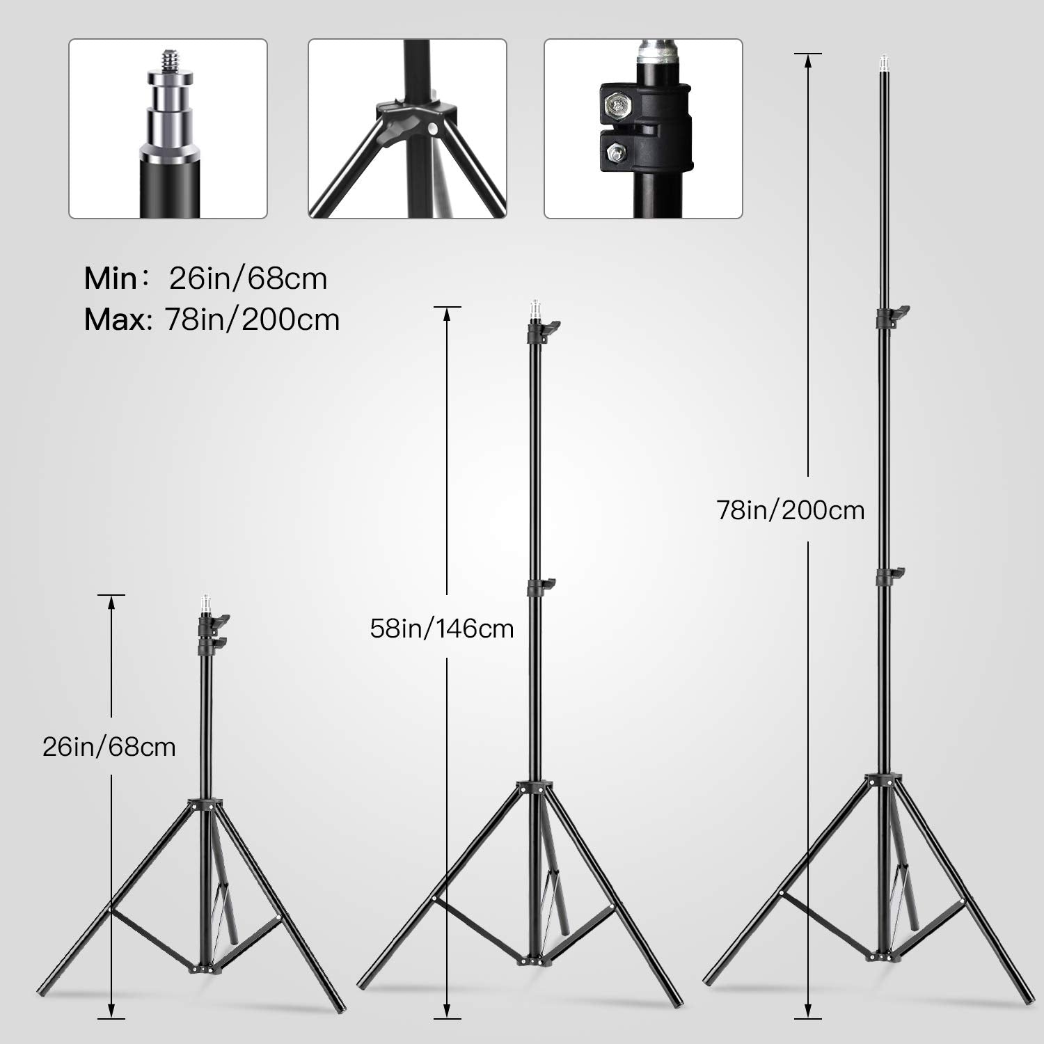 ?Upgrade Led? Mountdog Softbox Lighting Kit, Photography Studio Light With 19.7'X27.5' Reflector And 3 Colors Temperature 45W Bulb With Remote, Professional Photo Studio Equipment For Portrait Video