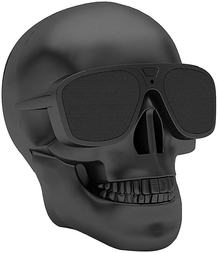 Dornlat Skull Bluetooth Speakers, Portable Wireless Speaker Built In Mic, Cool Creative Design Bass Stereo Speaker For Halloween