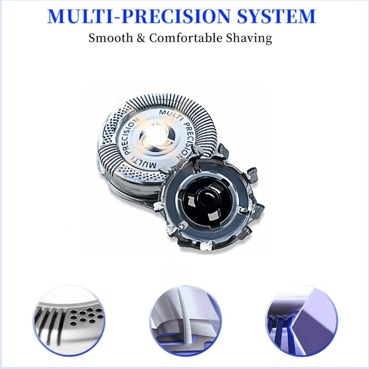 Sh50/52 Replacement Heads Fit For Philips Norelco Series 5000 Replacement Blades, New Upgrade 5000 Replacement Blades For Philli