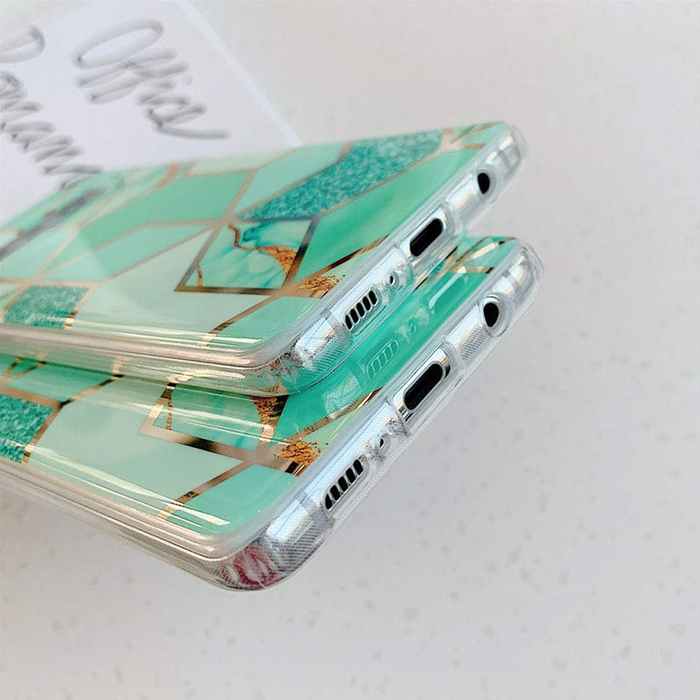 Qokey Compatible For Samsung Galaxy A12 Case, Bling Cute For Women Girls With 360 Degree Rotating Ring Kickstand Soft Tpu Shockp