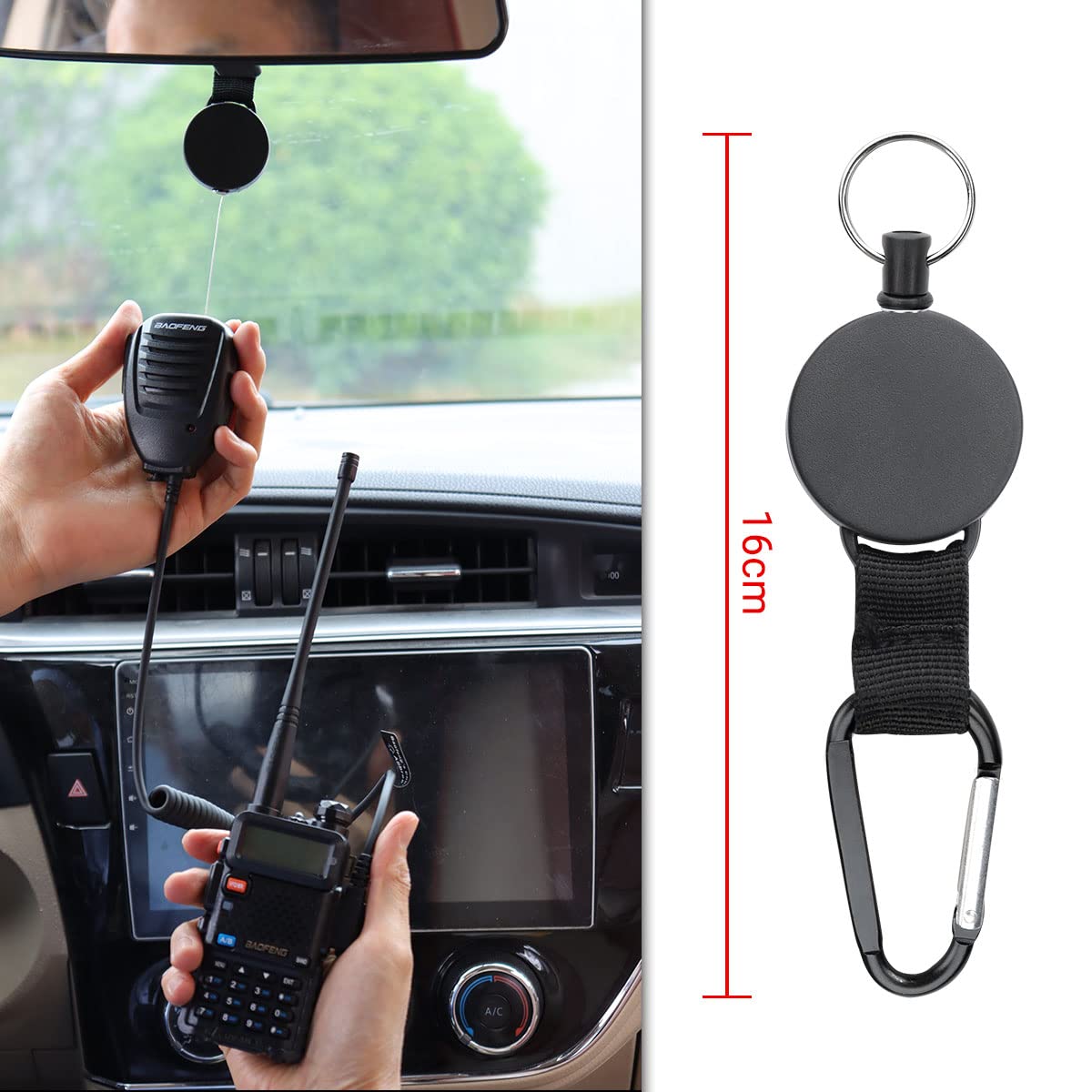 Baofeng Microphone Police Walkie Talkie Mic Accessories Ham Radio Speaker Mic For Uv 5R Bf F8Hp 5Rm Uv 21R Uv 5G Plus Gm 15Pro G