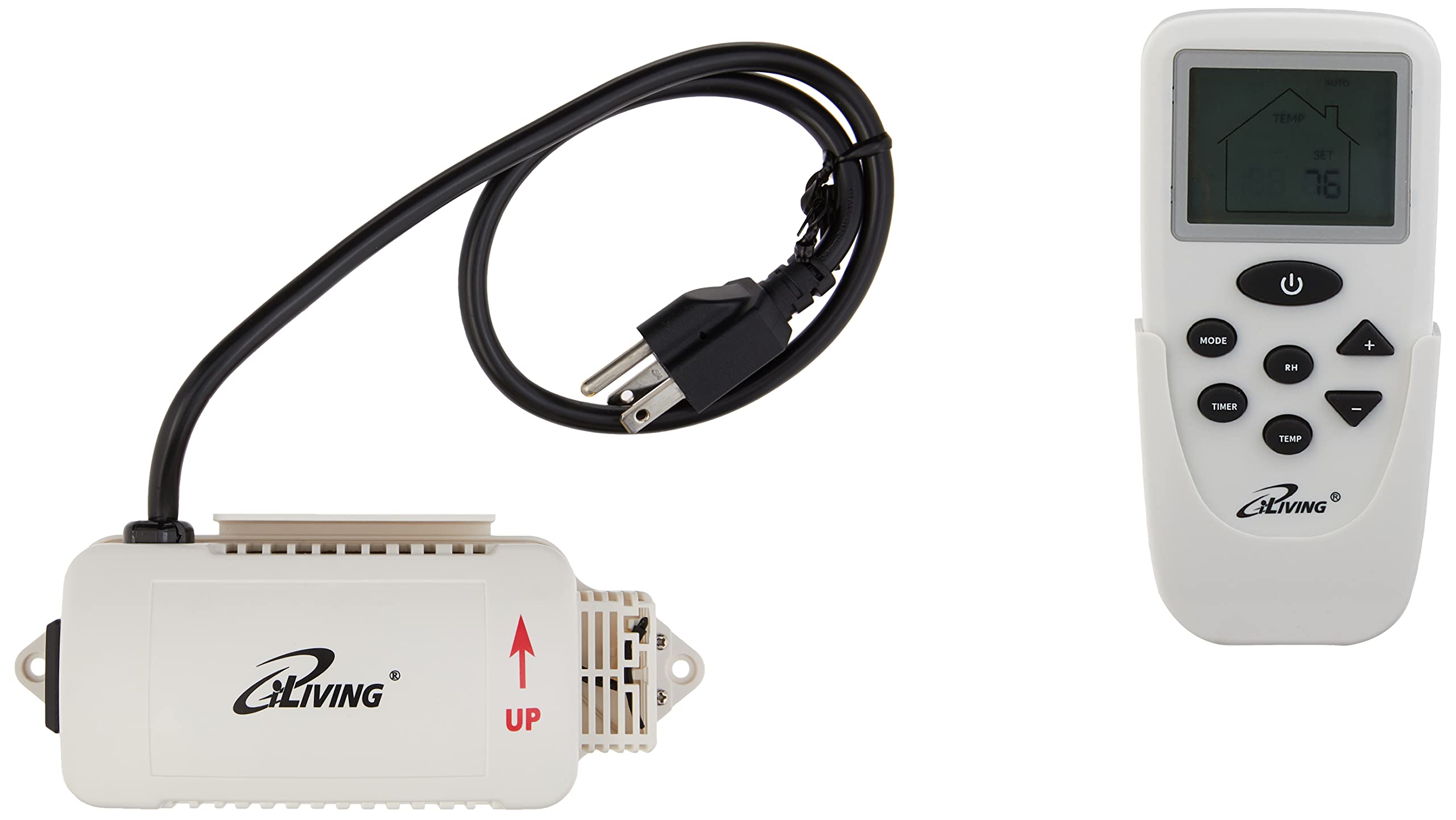 Iliving Ilg8Sfrc Exhaust Fan Smart Remote Control Kit With Programmable Thermostat Humidistat Solid State Speed Controller Timer