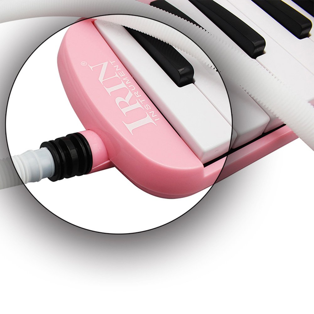 Btuty 32 Keys Melodica Piano Musical Instrument For Beginner Gift With Carrying Bag (Pink)