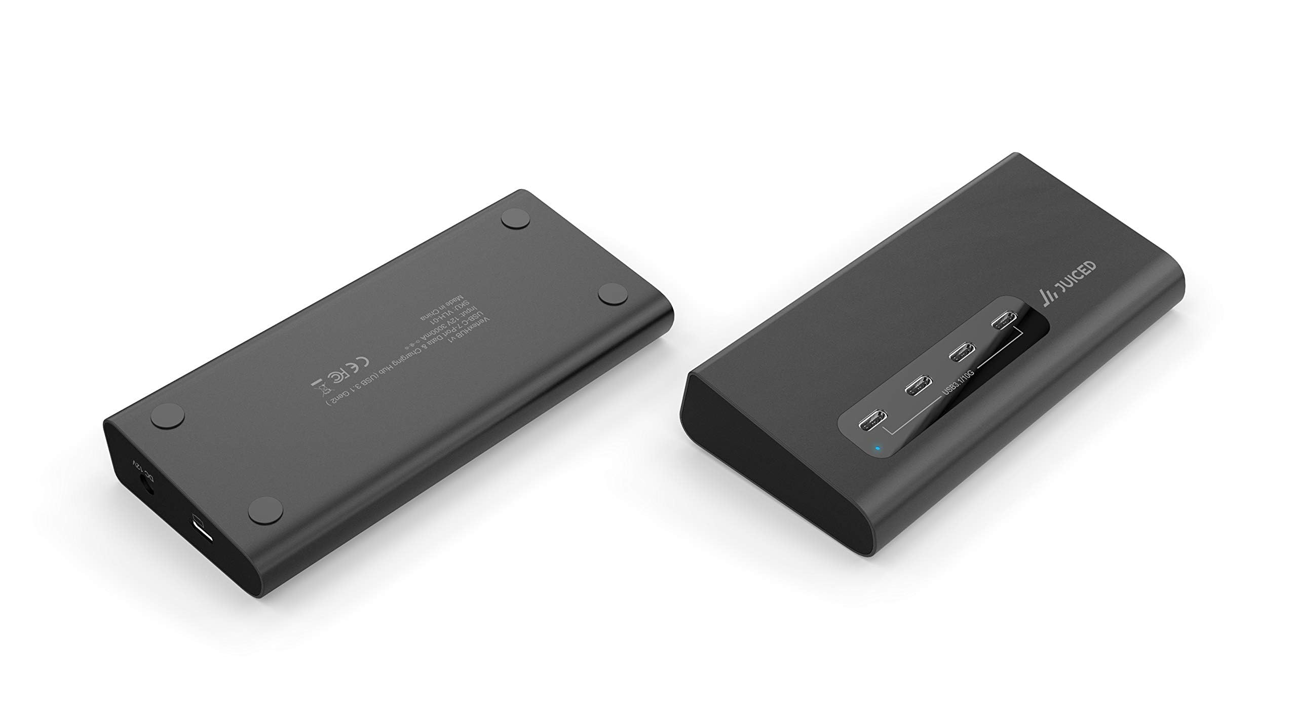 Juiced Systems Vertexhub High Speed Usb C & Usb A Hub   10 Gbps Transfer, Usb 3.2 Gen 2, 4X Usb C Ports, 3X Usb A Ports, Fast Charging