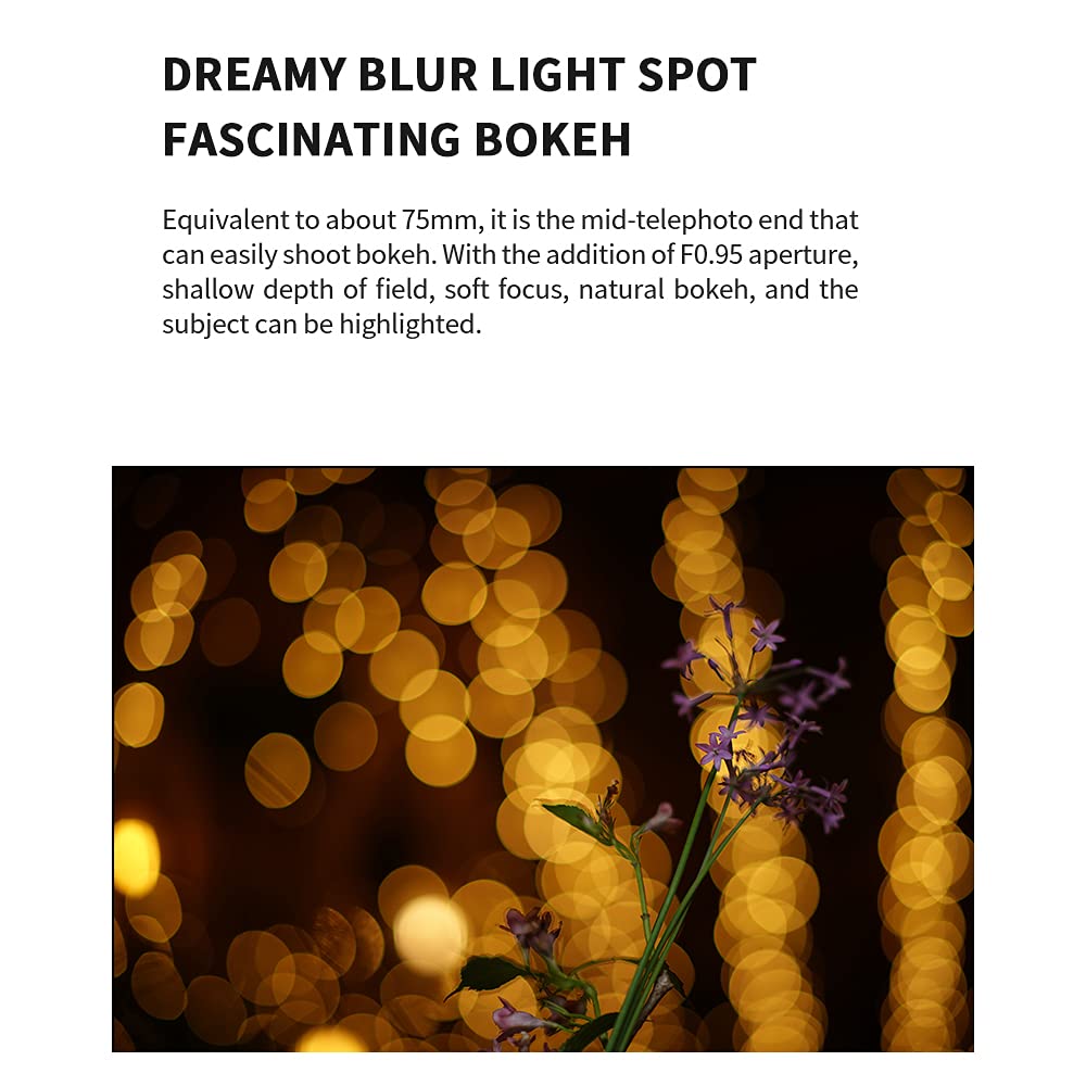 7Artisans 50Mm F0.95 Large Aperture Manual Prime Lens Aps C For Fuji Fx Mount Mirrorless Cameras Like X A1/X A2/X A3/X A5/X A7/X