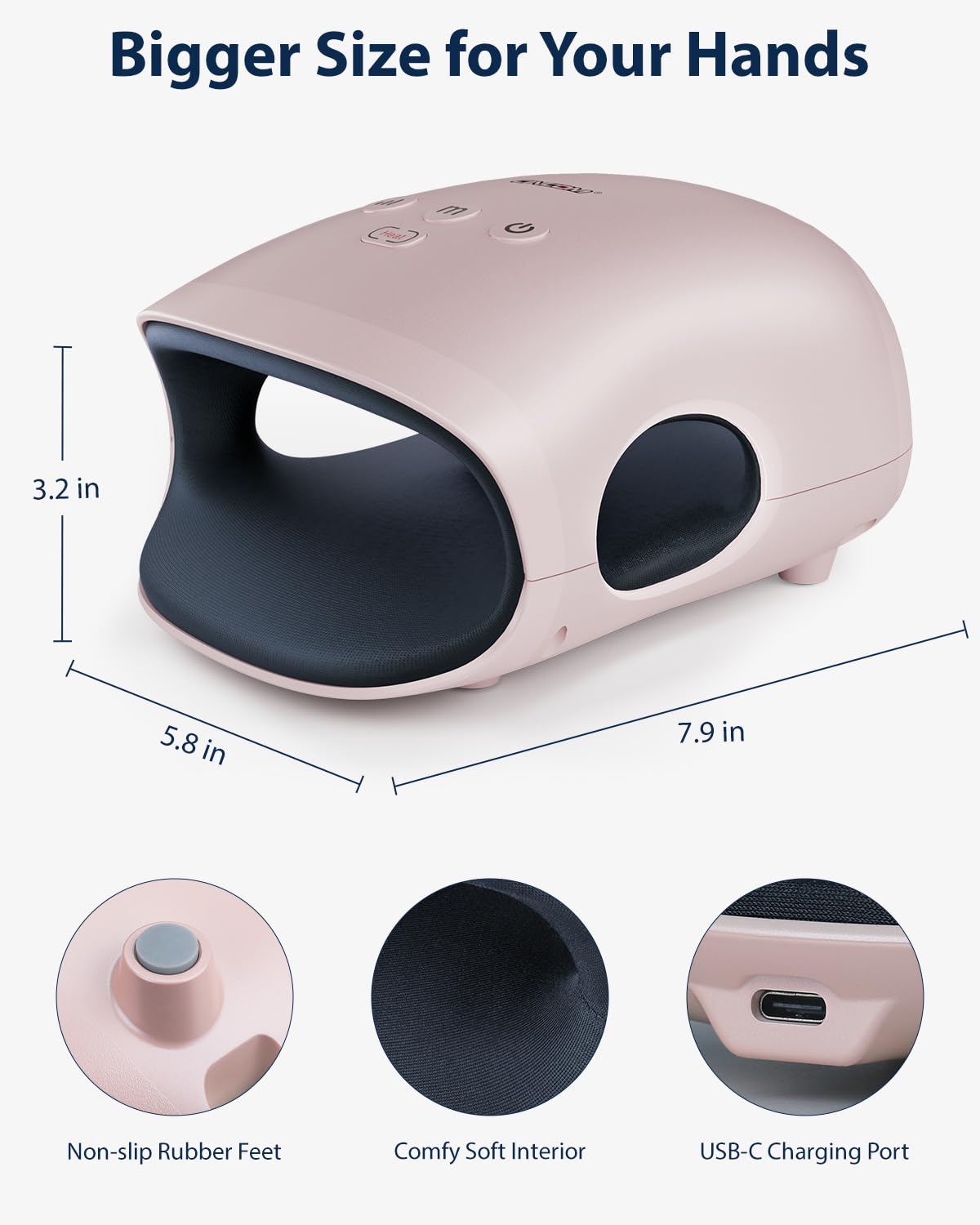 Cincom Hand Massager   Cordless Hand Massager With Heat And Compression For Arthritis And Carpal Tunnel(Fsa Or Hsa Eligible) (Pi