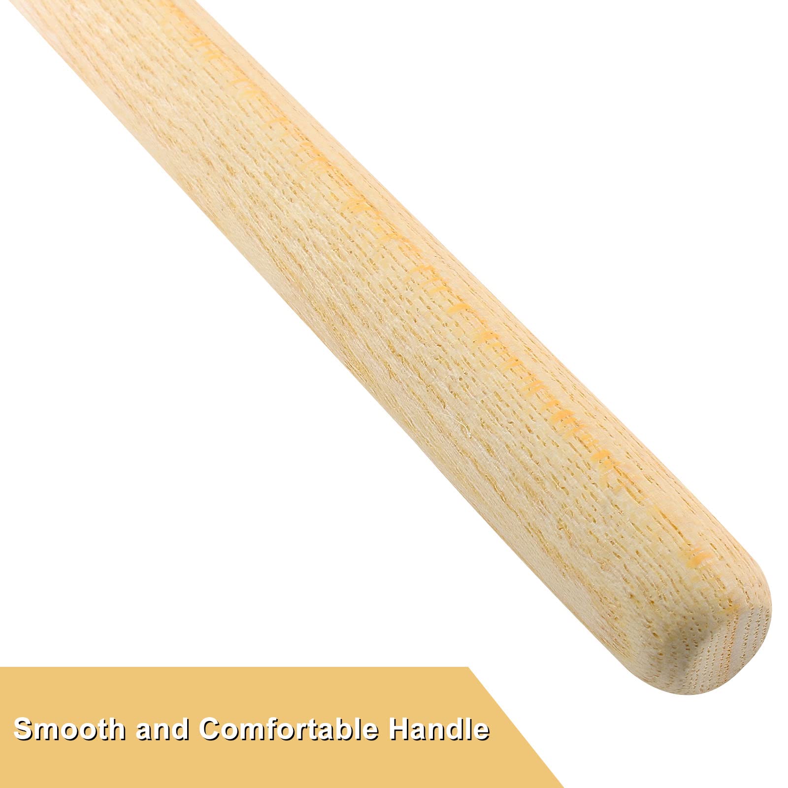 Jiozermi 2 Pcs Drum Mallet 13.22 Inches Length, Wool Felt Drum Stick, Anti Slip Bass Percussion Sticks, Instrument Band Accessor