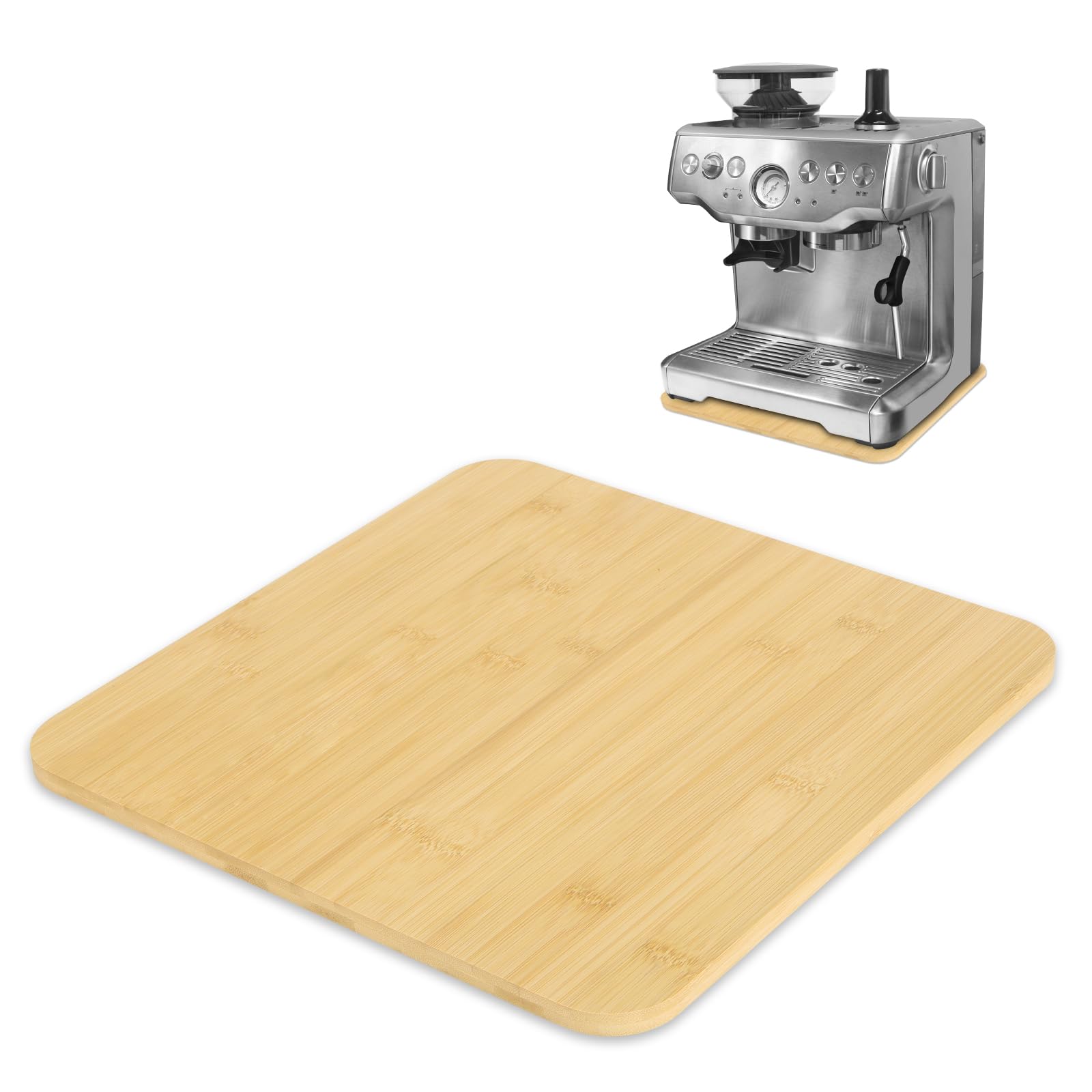 Bamboo Appliance Slider Fit For Breville Barista Espresso Machine 870/878   Under Cabinet Sliding Tray Caddy For Breville Barist