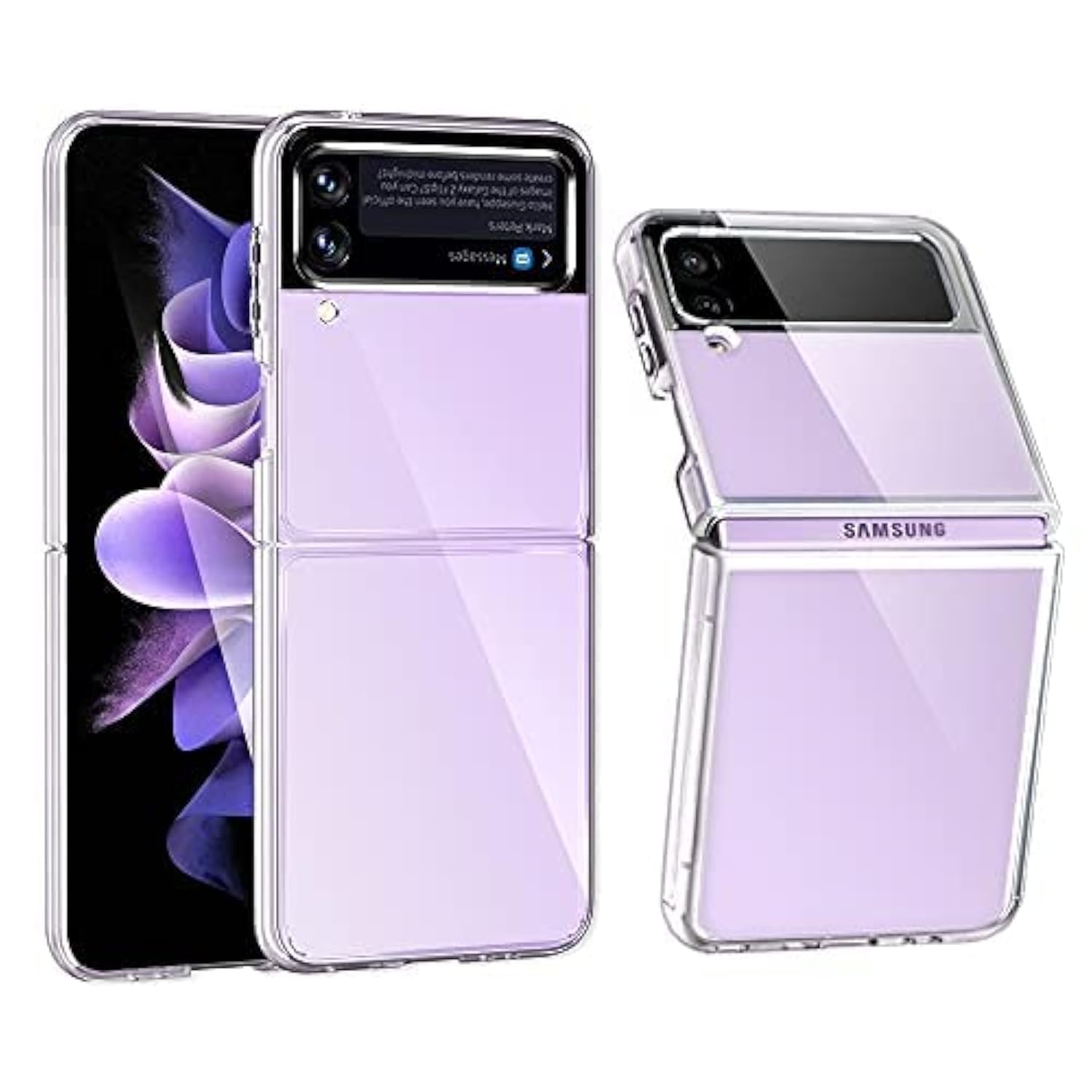 Ziulqik For Samsung Galaxy Z Flip 3 Case, Clear Shockproof Zflip3 Phone Cover, Slim Thin Protective Silicone Cases For Flip3 5G