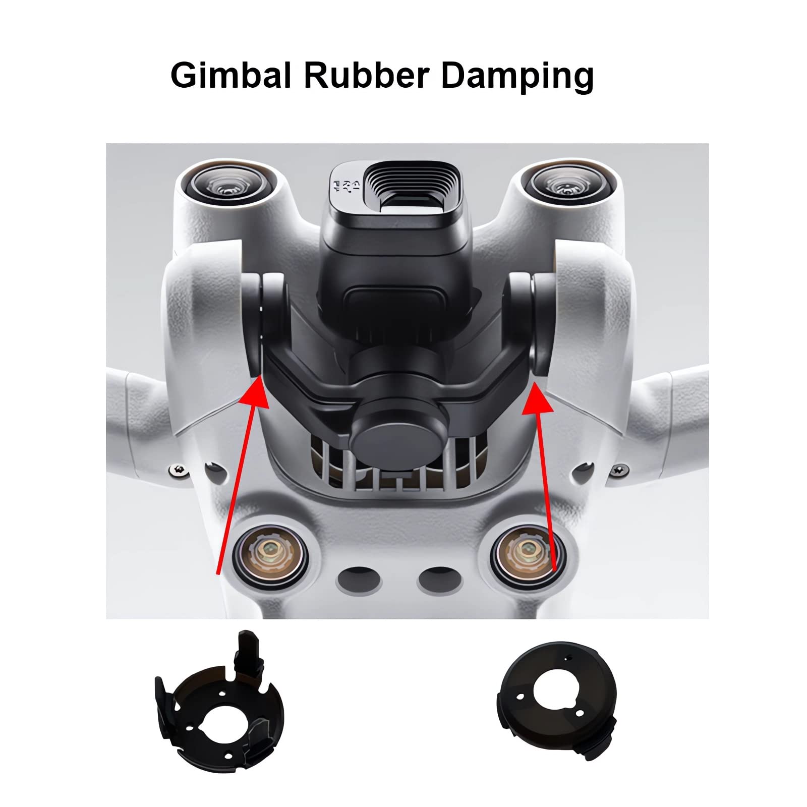 Zwllkjgs Gimbal Rubber Damper For Dji Mini 3 Pro/Mini 3 Shock Absorption Gimbal Camera Repair Replacement Parts