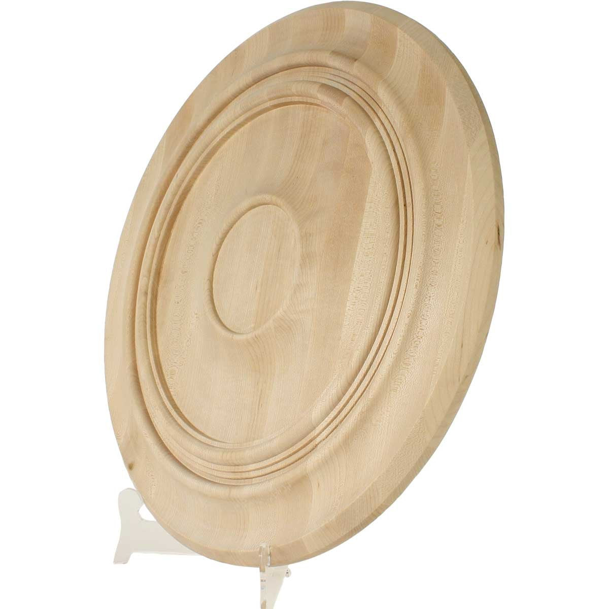 Ekena Millwork 16''Od X 1 1/8''P Carved Traditional Ceiling Medallion, Red Oak (Fits Canopies Up To 3 3/8'')