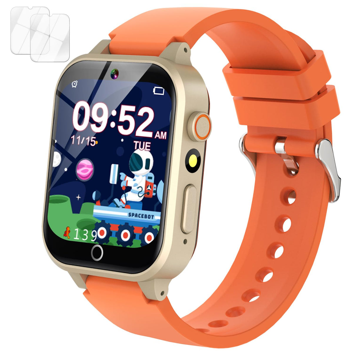 Vakzovy Kids Game Watch Girls Gift For Girls Aged 6 12, With 26 Games Hd Camera Video Touchscreen Music Pedometer Audiostory Lea