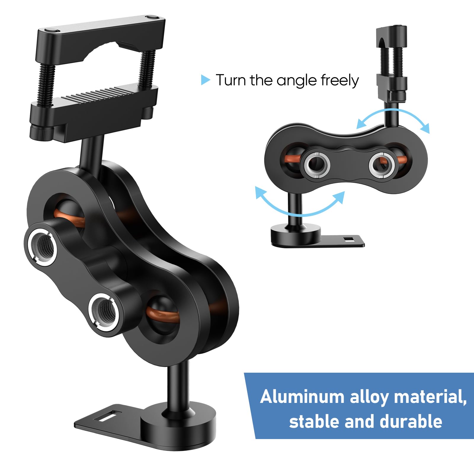 Xsaaczm Radar Detector Mount Rearview Mirror Bracket,Car Truck Mirror Radar Mount Bracket,Aluminum Rearview Mirror Rod Mount (Fo