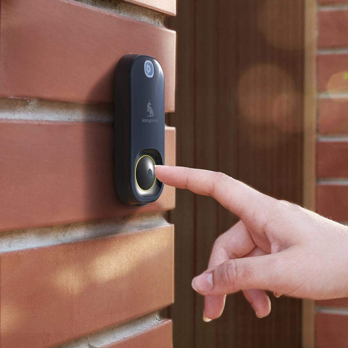 Kangaroo Smart Photo Doorbell + Indoor Chime | Photograph Motion At The Door | Photo Push Notifications | Photo Capture Of Guest