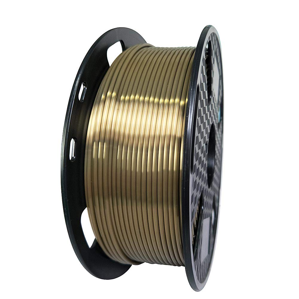 2.85Mm Silk Antique Gold Pla Filament 3Mm 3D Printer Filament 1Kg 2.2Lbs Printing Material Silky Gold Filament Metallic Bronze B