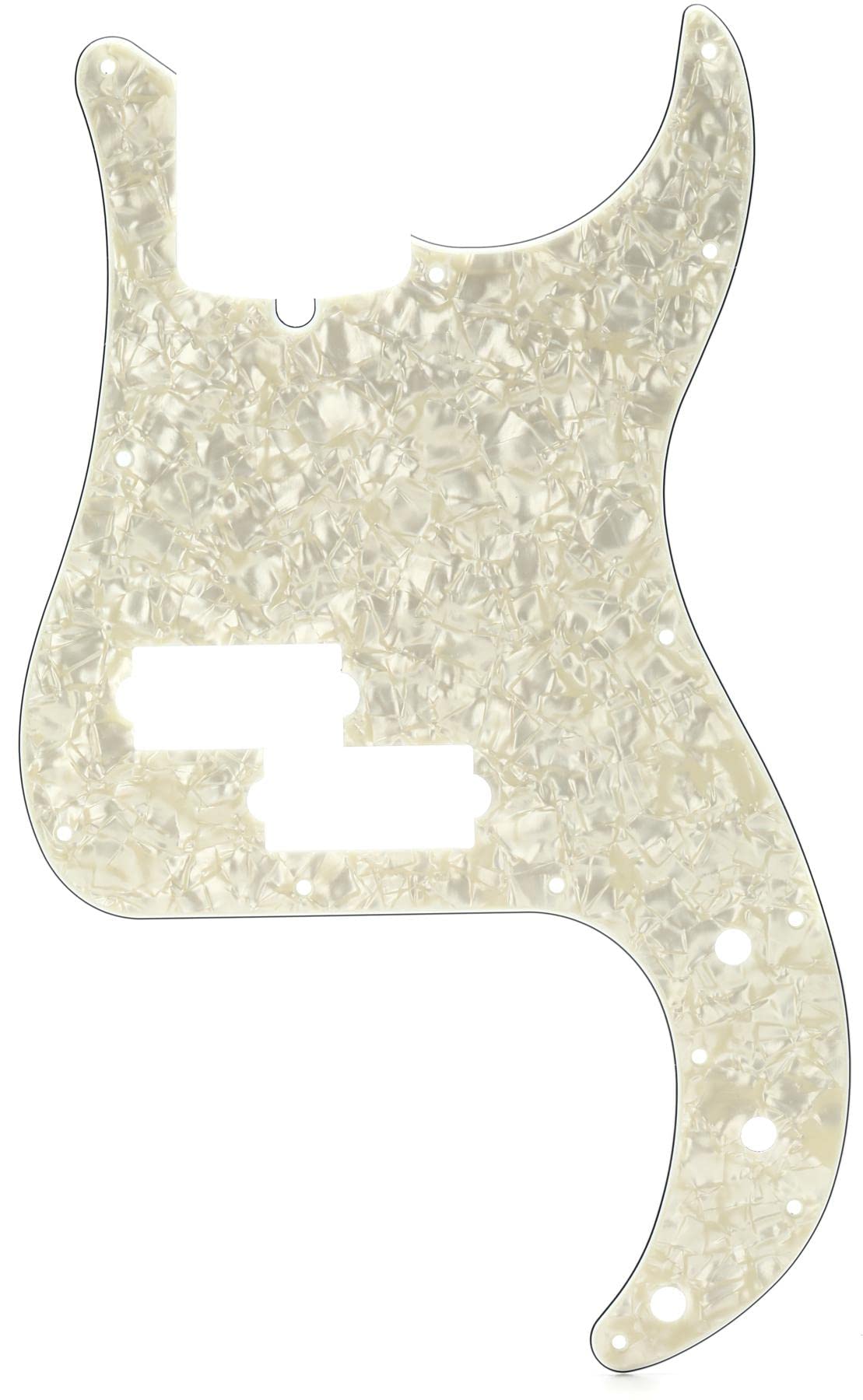 Fender Modern Pickguard, Precision Bass, 13-Hole - White Moto