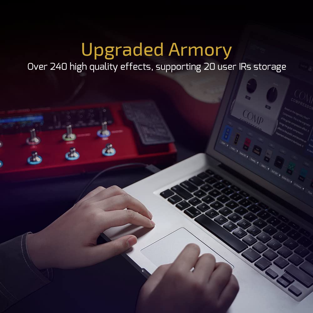 Valeton Multi Effects Processor Multi Effects Guitar Bass Pedal With Expression Pedal Fx Loop Midi Io Amp Modeling Ir Cabinets O