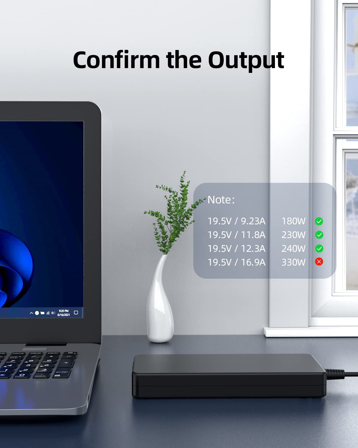 (Ul Certified Safety) 240W Charger Fit For Dell Alienware Laptop M17 M15 R3 R4 R2 R5 R6 R7 15 17 R2 R3 G5 G7 G3 M16 M17X M14X X17 X16 X15 Ga240Pe1 00 Gaming Laptop Power Cord Supply