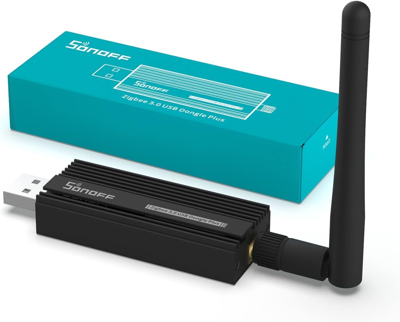 Sonoff Zigbee 3.0 Usb Dongle Plus Gateway, Universal Zigbee Usb Gateway With Antenna For Home Assistant, Iobroker, Wireless Zigb