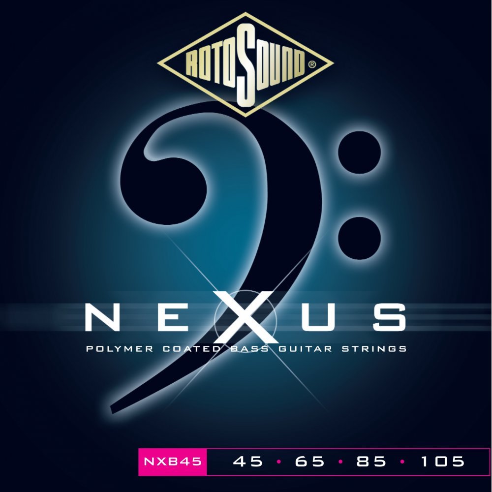Rotosound Nxb45 Nexus Coated Bass Guitar Strings (45 65 85 105)