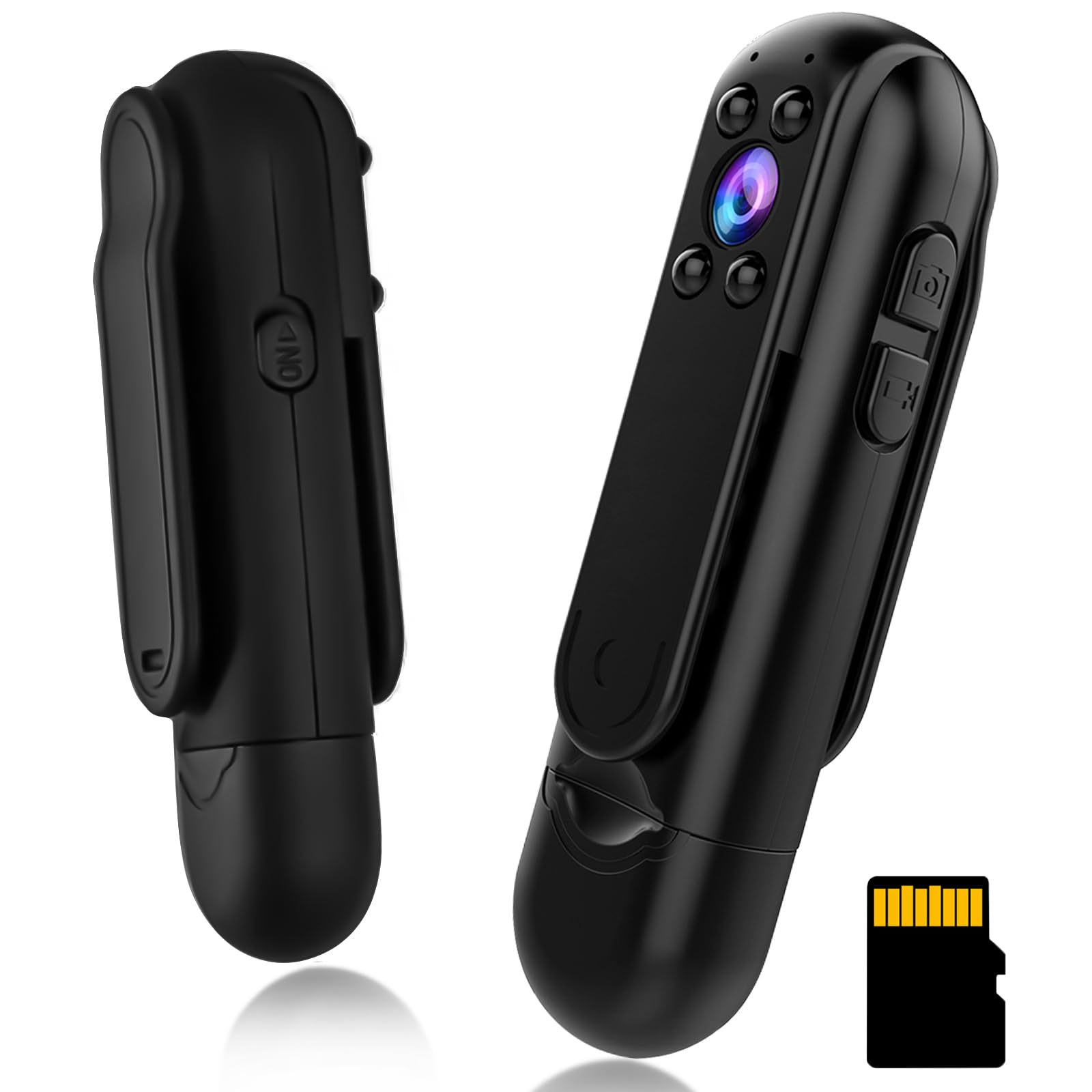 Wotcha Body Camera With 32Gb Card, Hd 1080P Mini Body Cam With Motion Detection, Ir Night Vision, Wearable Small Portable Pocket