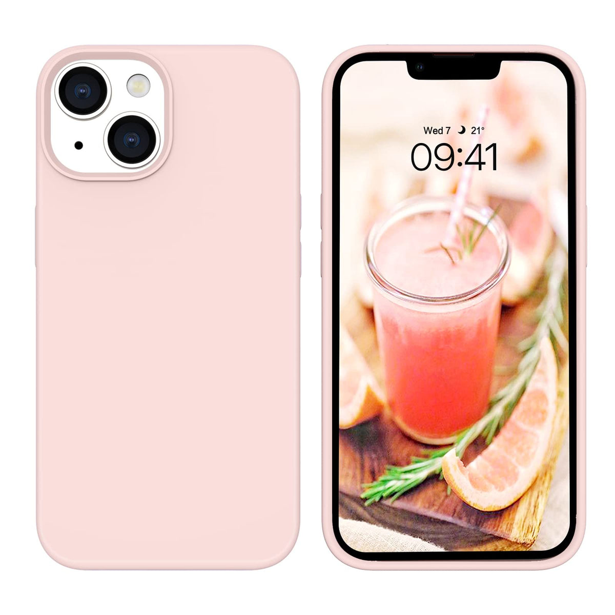 Bentoben Compatible With Iphone 14 Case, Soft Silicone Gel Rubber Bumper Microfiber Lining Hard Back Shockproof Protective Phone