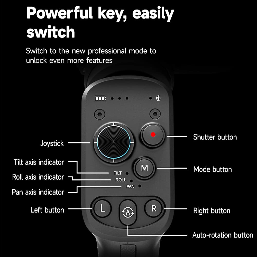 Feiyutech Scorp-C [Official] Camera Stabilizer 3-Axis Handheld Gimbal Stabilizer For Mirrorless/Dslr Camera,For Sony A7Iv A7S Ca