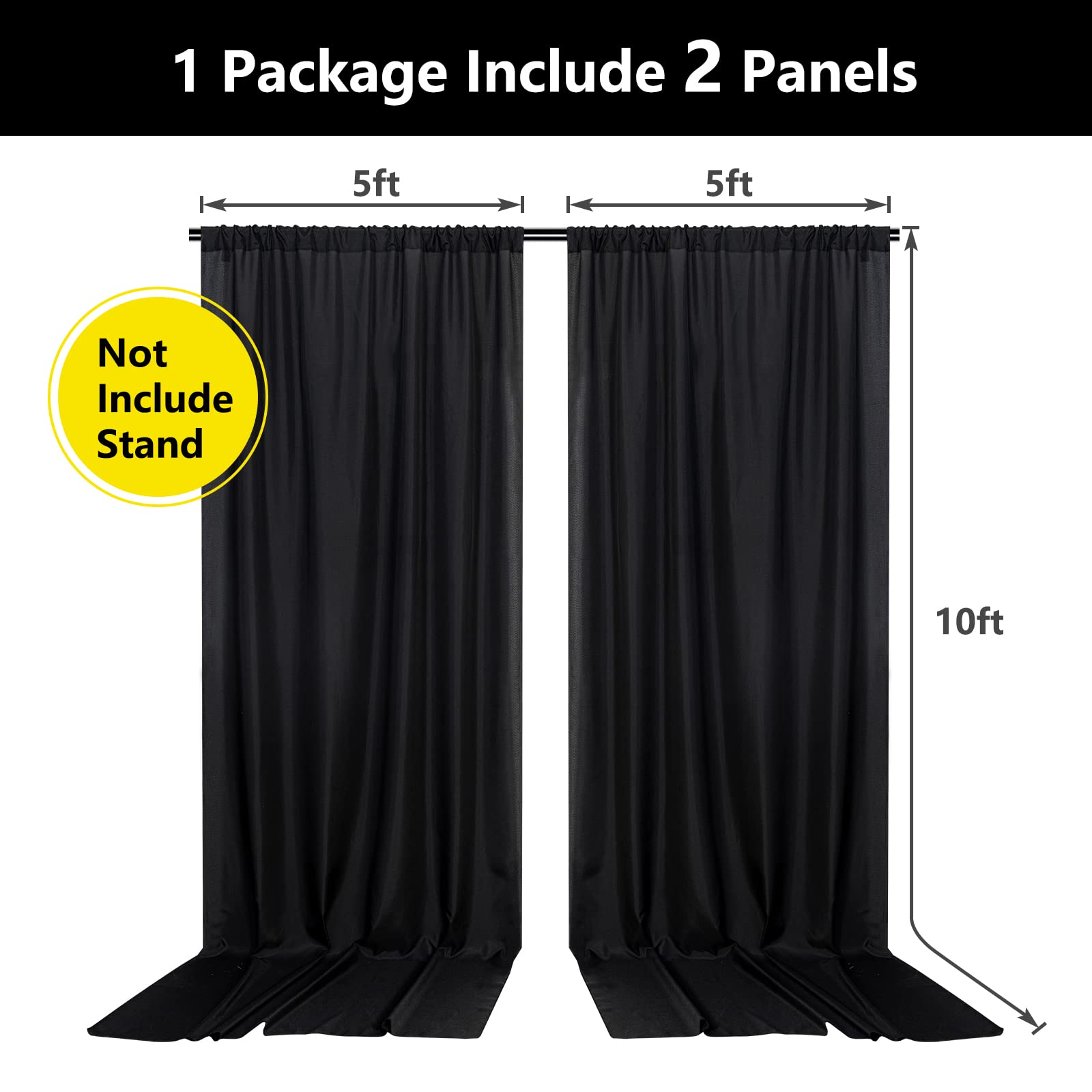Black Backdrop Curtain For Party Black Background Curtains Rod Pocket Backdrop Drapes Panels Fabric Curtain Backdrop Black Birth